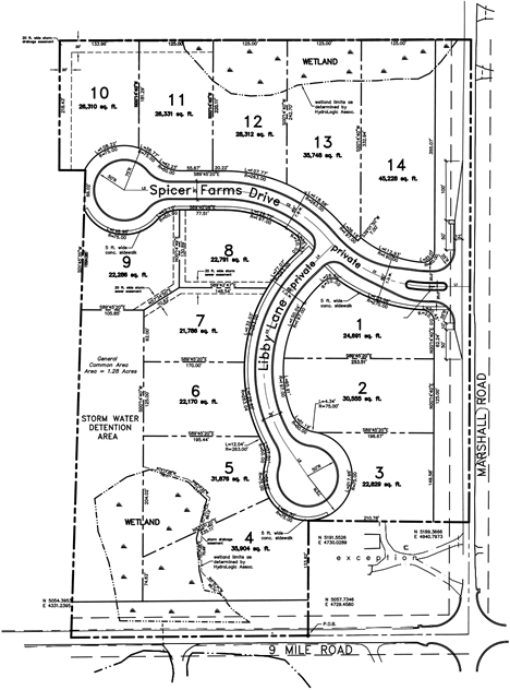 Click here to view the Spicer Farms Site Plan